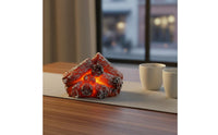 LED Charcoal Lamp Warm Radiance Fake Charcoal Lamp Battery Operated