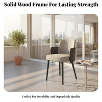 Light Luxury Design Nordic Design Kitchen Chair Sturdy and Long-Lasting Upholstered Dining Chair Comfortable Cushion Modern Armchair Easy Assembly for Homeowners, Hotel Owners, Interior Designers, Living Room, Balcony, Display Flat