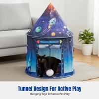 Play Tunnel with Tent Easy to Cleanpet Supplies Foldable for Felines, Kittens, Indoor, Playroom, Outsidedoor
