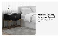 Single-Drawer Cabinet with Open Shelf Modern Design Nightstand Minimalist design Bedside Table for Homeowners, Apartment Dwellers, Guest Room