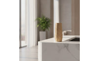 Ceramic Vase Tall Flower Holder Faceted for Hotel Lobby, Interior Designers