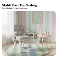 Lumbar Support Adjustable Ergonomic kids' Chair Split-Back Design Study Seat 360-Degree Swivel children's Furniture Gravity Self-Locking Wheels for Students, Boys & Girls, Parents, Learning, Homework, Bedroom, Playroom