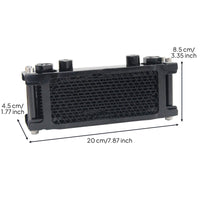 Upgraded Thickened Design Aluminum Oil Cooler for Rugged Terrain-Pavement, Racing