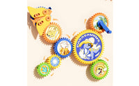 Educational Play Motorized Gear Toy Colorful Gears STEM Construction Toy DIY Assembly Gear Building Blocks Fine Powered Skills for Children 3-6, Children