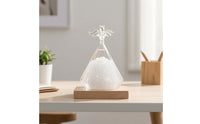 Crystal-Like Storm Glass Decorative Weather Forecast Bottle Transparent Teardrop Storm Glass Predicting for Science Enthusiasts, Office, Study