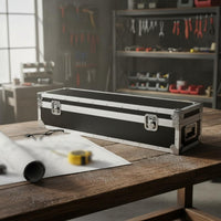 Multi-Purpose Aluminum Equipment Case Lockable Latches Locking Instrument Road Case Reinforced Corners Wheeled Equipment Chest for Musicians, Technicians, Photographers, Travel, Touring, Stage Production