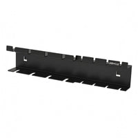Punched Holes Black Steel Storage Bracket Wall-Mounted Sheet Metal Bracket