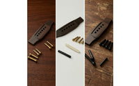 Guitar Bridge Saddle Assembly Easy to Install Acoustic Guitar Bridge Kit Stable Hardware for Luthier