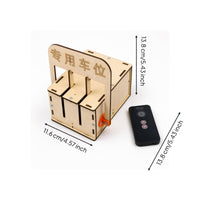 STEM Wireless Control Model Kit Buildable Parking Lock Model 3D Toy Laser-Cut for Children, Science Fair, Classroom