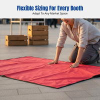Market Stall Mat, Foldable Two-in-One Cloth Bag, Waterproof Portable Multi-Functional Storage Mat for Night Market
