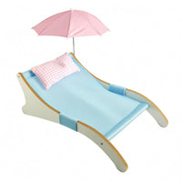 Breathable Mesh Pet Canopy Chair Wooden-Style Frame Pet Lounging Chair Plaid Pillow Pet Furniture