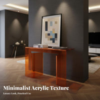 Light Luxury aesthetic Narrow Console Table Modern Design Water Ripple Accent Table Minimalist Aesthetic Hallway Stand Slim silhouette for Apartment Dwellers, Interior Designers, Homeowners, Entryway, Living Room, Behind Sofa, Bedroom