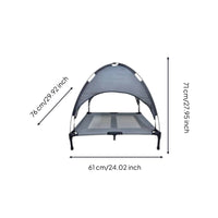 Elevated Bed with Canopy Breathable Elevated Pet Bed with Canopy Lightweight for Patio, Camping