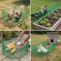 Foldable Outdoor Poultry Enclosure for Chickens, Ducks, and Geese