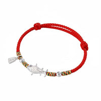 Koi Charm Bracelet Handmade Woven Prosperity Token for Birthdays