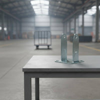 Long-Lasting Construction Heavy Duty Caster Bracket Wear Resistant Trolley Wheel Fork Rustproof Locking Swivel Casters Effortless & Quiet Rolling for Warehouse, Workshop