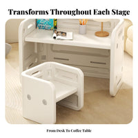 Child-Friendly Safety Features Kids Table and 2 Chairs Set Double-Sided Tabletop Toddler Activity Table with Storage Ergonomic Design Multifunctional Toddler Desk with Storage Easy Assembly for Toddlers, Parents, Kindergarten, Playroom, Daycare