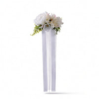 Lightweight Artificial Flower Decoration Hanging Flower Ornament with Ribbon Colorful Artificial Flowers Soft for Car Mirror, Chair Back, Weddings