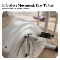 Elliptical Machine Space Saving Resistance Elliptical Low Impact Versatile Function Cardio for Beginners, Seniors, Apartment