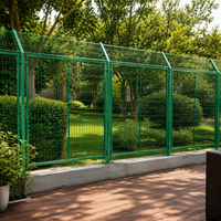Low Carbon Steel Highway Fencing Panel, Dip Coated Security Fence, 60x60mm Mesh, 3-5mm Wire Road Barrier Panel