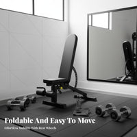 Foldable Dumbbell Bench Commercial Grade Adjustable Weight Bench Heavy Duty for Home Gym