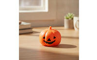 Squeezable Pumpkin Stress Ball Soft Halloween Stress Ball Orange Jack-O'-Lantern Press Toy Slow-Rising for Desk