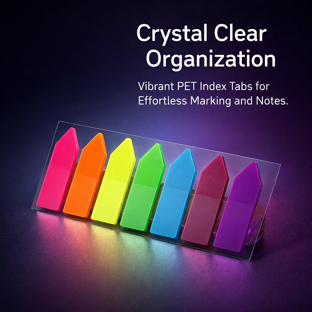 Multicolor Removable Sticky Flags, Transparent Markers for Studying, Colorful Index Tabs for Textbooks, Bookmark for Students, Postits Notes