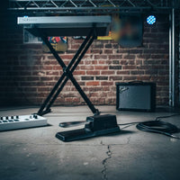 Sturdy Construction Sustain Pedal Non-Slip Base Electronic Piano Foot Pedal Polarity Switch Keyboard Footswitch Long Cable for Home Practice, Studio Recording, Stage Performance