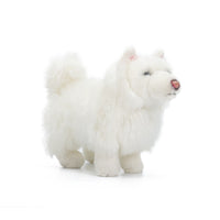 Samoyed Stuffed Toy Lifelike Samoyed Stuffed Animal Stuffed Dog Cuddly Dog Stuffed Animal Huggable for Collectors, Photography