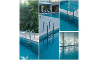 Stainless Steel Pool Ladder Rust Resistant Pool Ladder with Non-Slip Steps Rustproof for Homeowners, Hotel Owners, Backyard