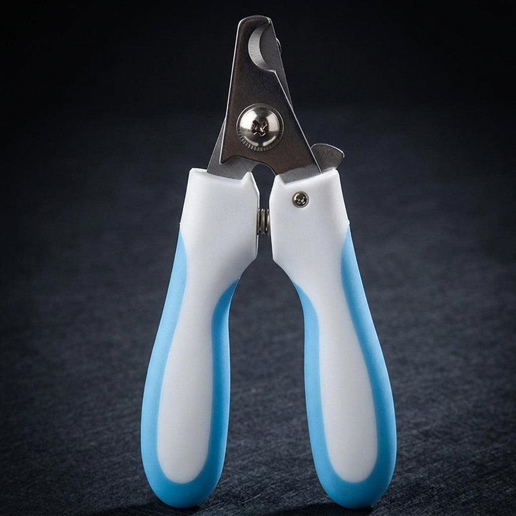 Nail Clippers with a Built-in Nail File for Pet Grooming, Professional Dog and Cat Clippers for Small Animals, Non-Slip Handle, Safety Guard