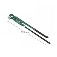 Green Metal Body Eagle-Mouth Pipe Wrench Corrosion-Resistant Adjustable Pipe Wrench Long Handles Hand Tool Heavy-Duty