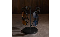 Metal Glasses Display Stand Desktop Sunglasses Organizer with Round Base Compact Tabletop Sunglasses Rack for Eyewear Collectors, Vanity, Shop Counter