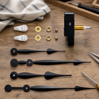 DIY High Torque Quartz Clock Movement Kit with Long Shaft and Metal Hands