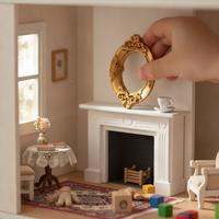 Miniature European Style Photo Frame for DIY Crafts and Dollhouse Decor