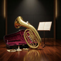 Euphonium with Case Beginner Euphonium Professional Wind Instrument for Beginners, Students, Practice