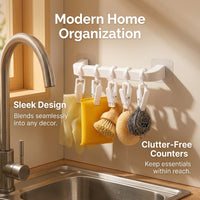Cabinet and Sink Storage Hook for Organized Areas, Multi-functional S-Shaped Kitchen for Rags and Gloves, Utility Hanging Clip Set
