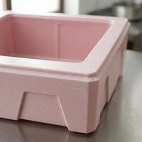 5 Pieces Translucent Cover Expanded Polypropylene Insulated Box Molded Structure Rectangular Insulated Box Recessed Side Panels Thermal Chill Carton Smooth Finish