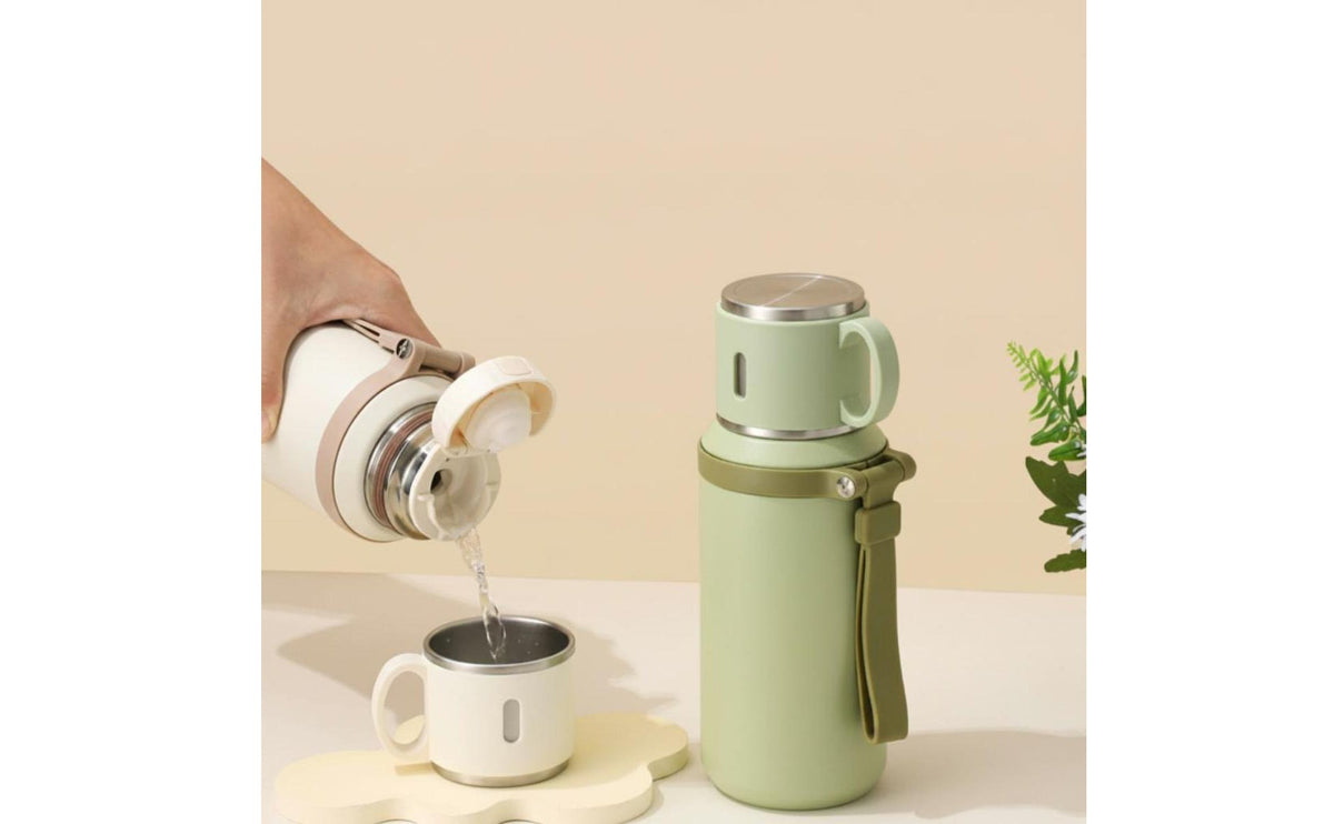 600ml 316 Stainless Steel Vacuum Insulated Cup with Double Lid and Tea Filter