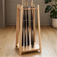Billiard Cue Rack Wooden Pool Cue Holder Upright Organizer for Game Room