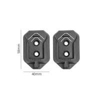 2 Pieces Compact Quick-Hang Bracket Secure Bracket with Screws Multipurpose Tool Hanger Heavy-Duty for Workshop
