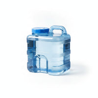 Handled Top Water Hose Set Screw Cap Water Dispenser Container Portable Clear for Outdoor Use