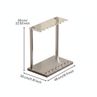Acrylic Pool Cue Rack Floor Standing Sports Storage Stable for Game Room