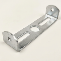 Iron Ceiling Light Bracket for Home Office, Stamping Process Wall Mount Hanging Plate, Straight Bar with Bent Ends, DIY Lighting Fixing Strip