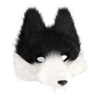 Wolf Face Covering Faux Shaggy Synthetic Hair Face Covering Shaggy Costume Accessory for Cosplayers, Adults, Cosplay, Halloween