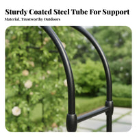 Weather-Resistant Climbing Plant Arch Good Load-Bearing Garden Arbor Rust-Proof Outdoor Structure Heavy-Duty Construction for DIY Enthusiasts, Event Planners, Pathway, Backyard, Walkway Entrance, Patio