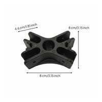 Oval Tube Connector Base Heavy-Duty Camping Wagon Base Connector Compact