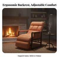 Extendable Footrest Foldable Reclining Desk Chair Breathable backrestrest Ergonomic Rolling Chair Support Office Furniture Adjustable Headrest for Students, Remote Workers, video game enthusiasts, Dorm Room, Bedroom