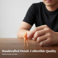 Scale Model Person Collectible Unpainted Backpacker Figurine Tiny Human Figurine Highly Detailed Small Scale Human Model