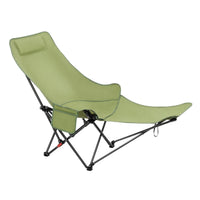 Foldable Lounge Chair with Headrest and Leg Rest Adjustable Reclining Chair Portable Reclining Lounge with Carrying Bag for Office Naps